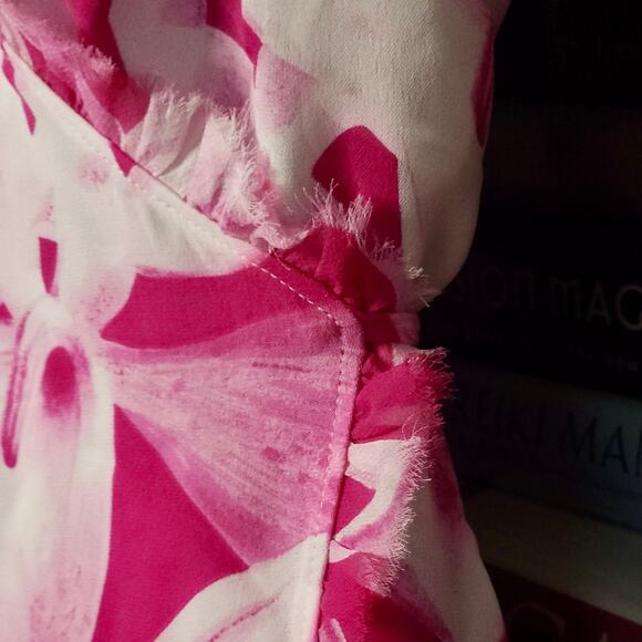 Vintage AUGUST SILK Wrap Dress Semi-Sheer Women sz.6‎ - Picture 4 of 6